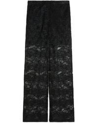 Sportmax - Floral-Lace Palazzo Pants - Lyst
