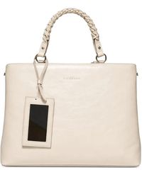 John Richmond - Braided-Handle Leather Tote Bag - Lyst