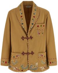Bode - 'feather Runner Smoking' Blazer - Lyst