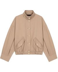 Maje - Cotton Bomber Jacket - Lyst
