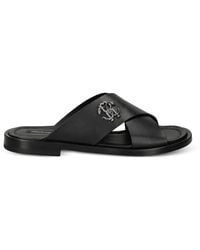 Roberto Cavalli - Mirror Snake Sandals - Lyst