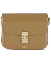 A.P.C. - Grace Leather Shoulder Bag - Lyst