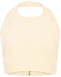 LeKasha - Halterneck Crop Top - Lyst