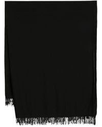 Rick Owens - Fringed-edge Knitted Wool Scarf - Lyst
