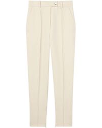 St. John - Stretch-cady Tapered Trousers - Lyst