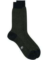 Gieves & Hawkes Striped Socks - Black