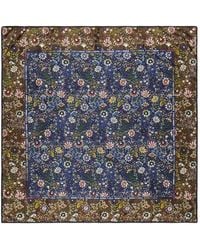 Bimba Y Lola - Floral Scarf With Frame And Logos - Lyst
