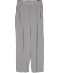 Giorgio Armani - Silk-georgette Tailored Trousers - Lyst