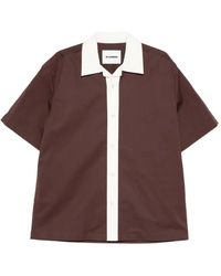 Jil Sander - Collared Short-Sleeves Shirt - Lyst