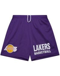 Mitchell & Ness - X Los Angeles Lakers Hardwood Classics Gameday Shorts - Lyst