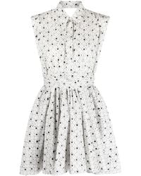 Philosophy Di Lorenzo Serafini - Graphic-Print Sleeveless Dress - Lyst