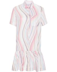 PS by Paul Smith - Swirl Cotton Shirt Dress - Lyst