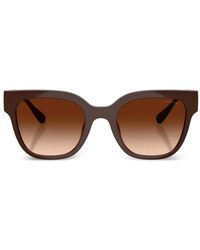 COACH - Cft88 Squared-Frame Sunglasses - Lyst