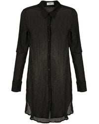 Amir Slama - Crinkle-Finish Shirt Dress - Lyst
