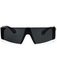 Versace - Medusa Plaque Shield-Frame Sunglasses - Lyst