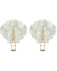 Salt & Wave - Shell-Shaped Hair Clips (Set Of Two) - Lyst
