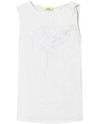 Twinset - X Myfo Top With Rose Embroidery - Lyst