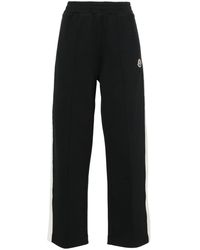 Moncler - Mid-rise Striped Wide-leg Track Pants - Lyst