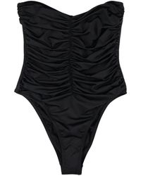 BELAMER - Vivien Ruched Strapless Swimsuit - Lyst