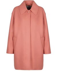Fendi - Elasticated-Back Single-Breasted Coat - Lyst