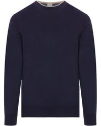 Eleventy - Pullover Mit Doppeltem Kragen - Lyst