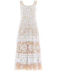 Needle & Thread - Sequin-Embellished Scoop-Neck Midi Dress - Lyst