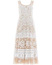 Needle & Thread - Pailletten-Midikleid mit U-Ausschnitt - Lyst