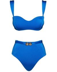 Noire Swimwear - Seashell Bandeau Bikini Set - Lyst