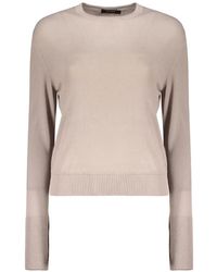 Moorer - Button-Detail Long-Sleeve Sweater - Lyst