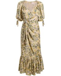 Cinq À Sept - Robe Froncée À Fleurs - Lyst