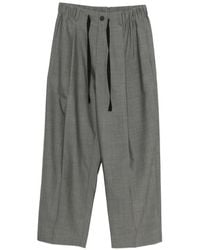 Studio Nicholson - Noam Cropped Broek Met Trekkoord - Lyst