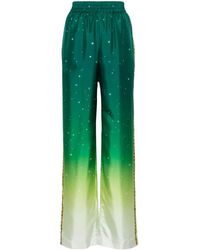 Casablanca - Joyaux D'afrique Silk Trousers - Lyst