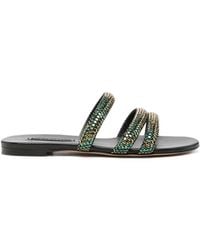 Casadei - Sandales À Ornements En Cristal - Lyst