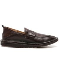 Moma - Grained-leather Penny Loafers - Lyst