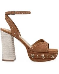Guess - Valice Studded Platform Sandals - Lyst