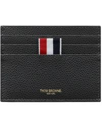 Thom Browne - Pebble-Grain Note Compartment Card Holder - Lyst