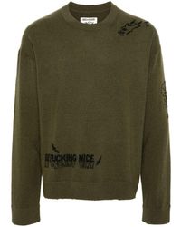 Zadig & Voltaire - Graffiti-embroidery Knitted Jumper - Lyst