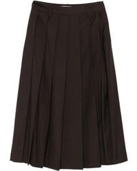 DUNST - Pleated midi skirt - Lyst