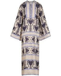 Johanna Ortiz - Wild Savannah Midikleid mit Print - Lyst