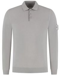 Stone Island - Ghost Buttoned Long-Sleeve Polo Shirt - Lyst
