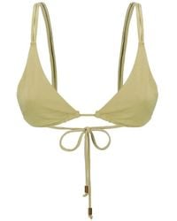 HIBOURAMA - Triangle Bra Plain Bikini - Lyst