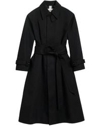 Ami Paris - Belted Cotton Trench Coat - Lyst