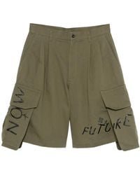 Comme des Garçons - Cargo Shorts Met Print - Lyst