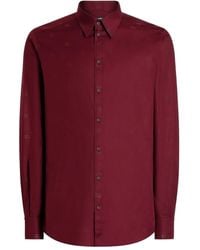 Dolce & Gabbana - Logo-Print Martini Poplin Shirt - Lyst