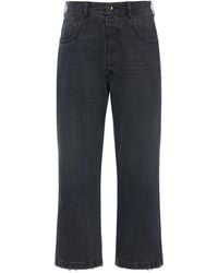 Maison Margiela - Frayed Cropped Trousers - Lyst