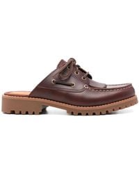 Timberland - Bordeaux Mules With Lace-Up - Lyst