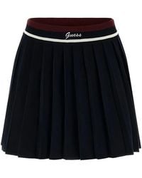 Guess - Pleated Mini Skirt - Lyst