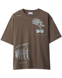 Maison Kitsuné - T-Shirt Parcs Of Paris À Imprimé Graphique - Lyst