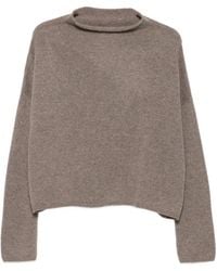 Lisa Yang - Pull Côtelé À Col Montant - Lyst