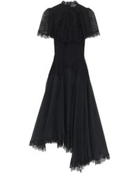 McQueen - Lace-Detail Midi Dress - Lyst